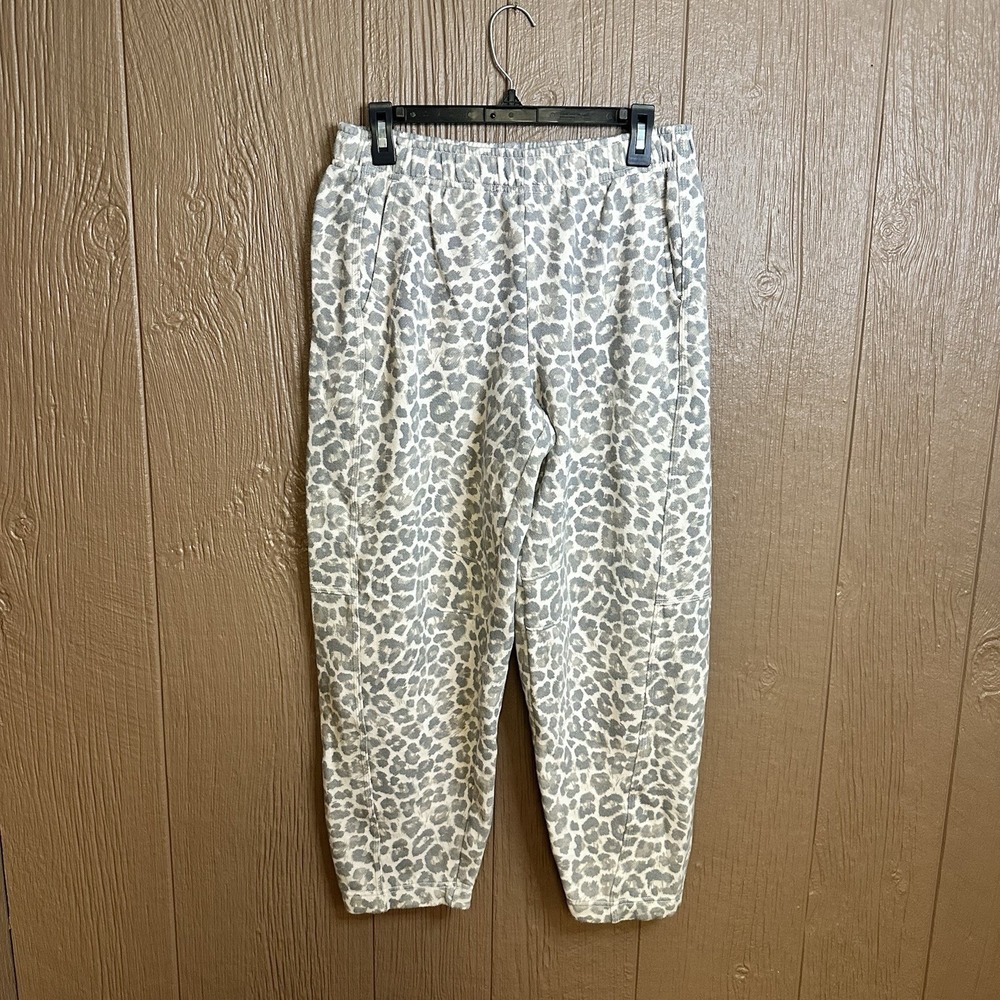 Offline by Aerie Oh Snap Barrel Sweatpants Cheetah Sz S Loungewear Relaxed Fit